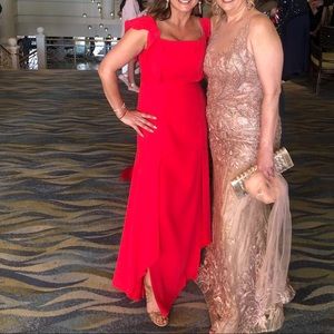 BCBGMaxazira  gorgeous coral red dress